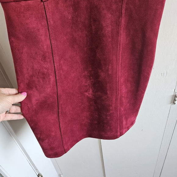 Forever 21 Mini burgundy dress Size L - Picture 6 of 11